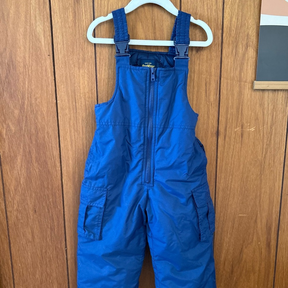 Kids Blue Snow Bib Overalls